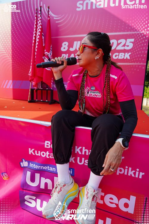 Race photo from Smartfren Run 2025 