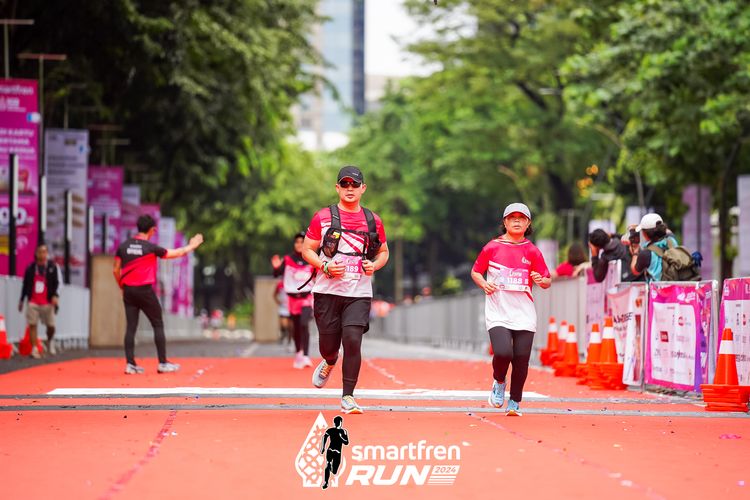 Race photo from Smartfren Run 2024