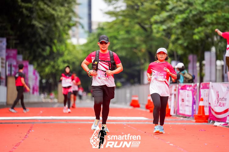 Race photo from Smartfren Run 2024