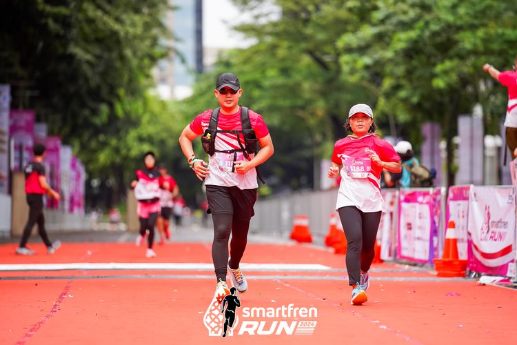 Race photo from Smartfren Run 2024