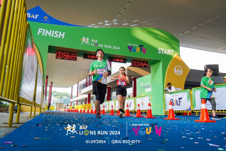 Race photo from BAF LIONS RUN 2024