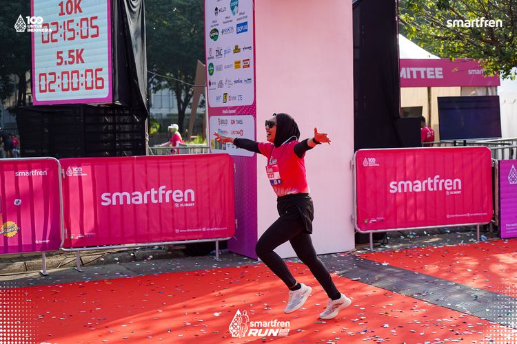 Race photo from Smartfren Run 2025 