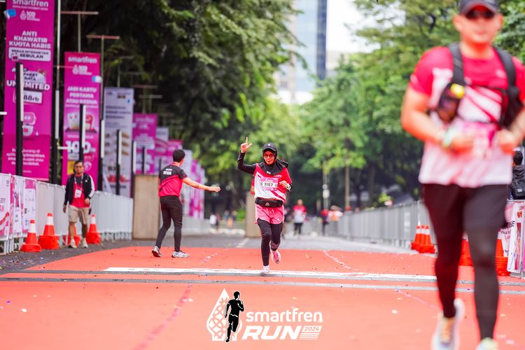 Race photo from Smartfren Run 2024