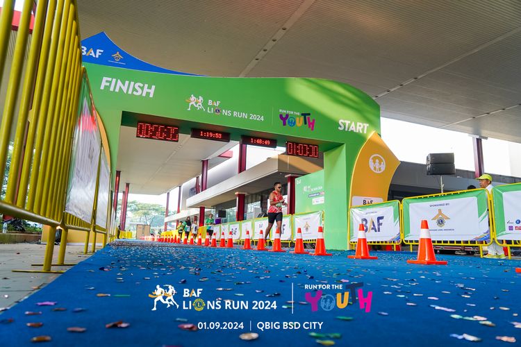 Race photo from BAF LIONS RUN 2024