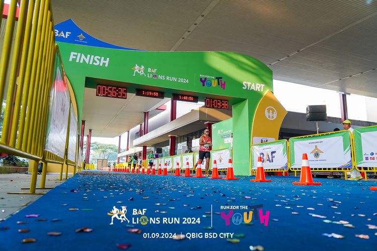 Race photo from BAF LIONS RUN 2024