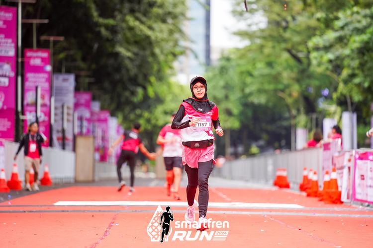 Race photo from Smartfren Run 2024