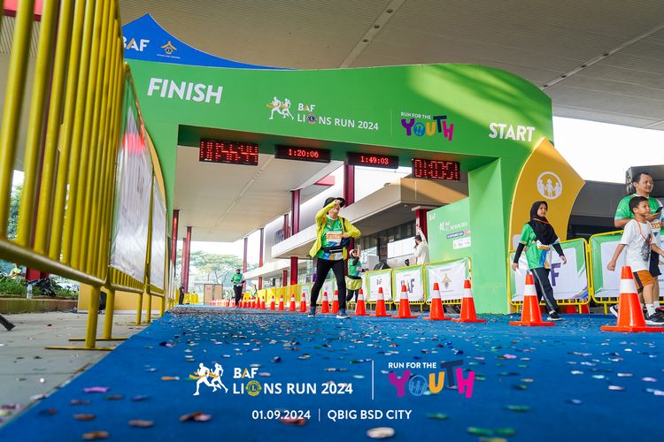 Race photo from BAF LIONS RUN 2024