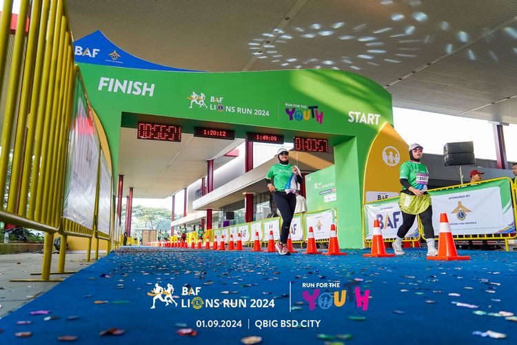 Race photo from BAF LIONS RUN 2024