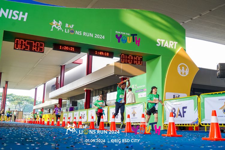 Race photo from BAF LIONS RUN 2024