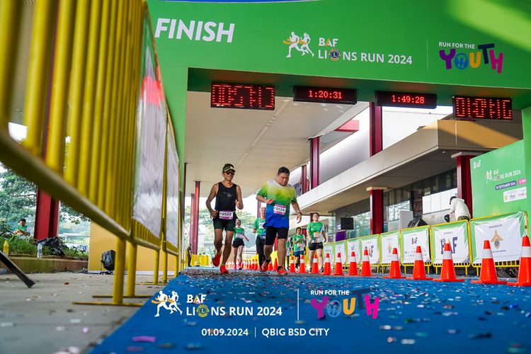 Race photo from BAF LIONS RUN 2024