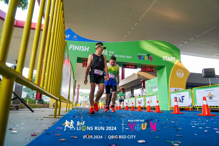 Race photo from BAF LIONS RUN 2024