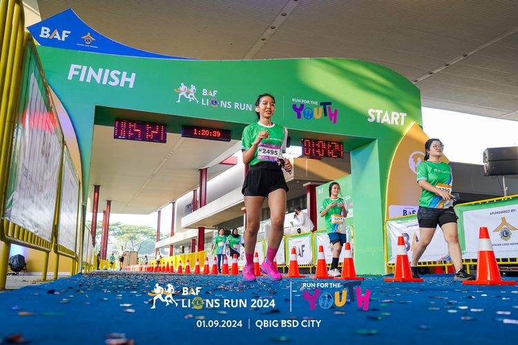 Race photo from BAF LIONS RUN 2024