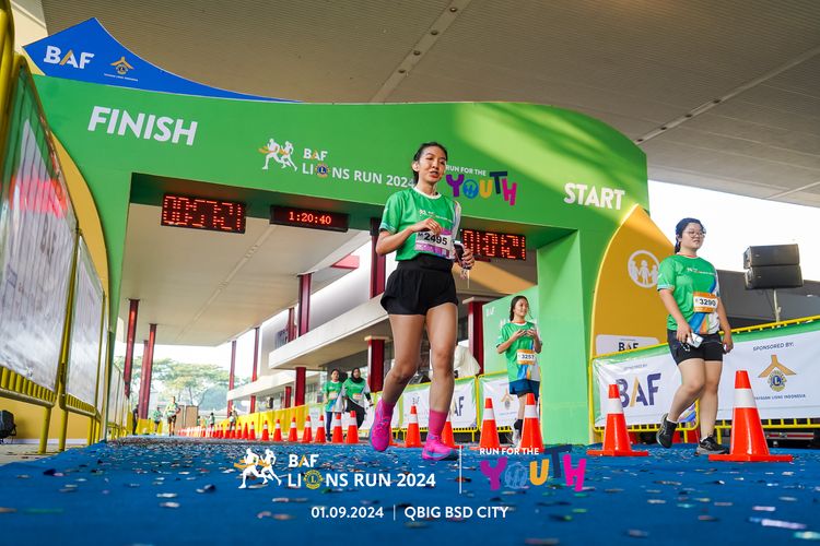 Race photo from BAF LIONS RUN 2024