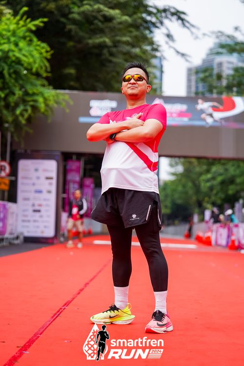 Race photo from Smartfren Run 2024