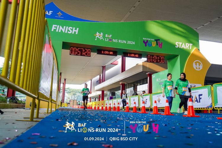 Race photo from BAF LIONS RUN 2024