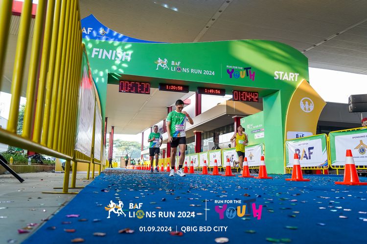 Race photo from BAF LIONS RUN 2024