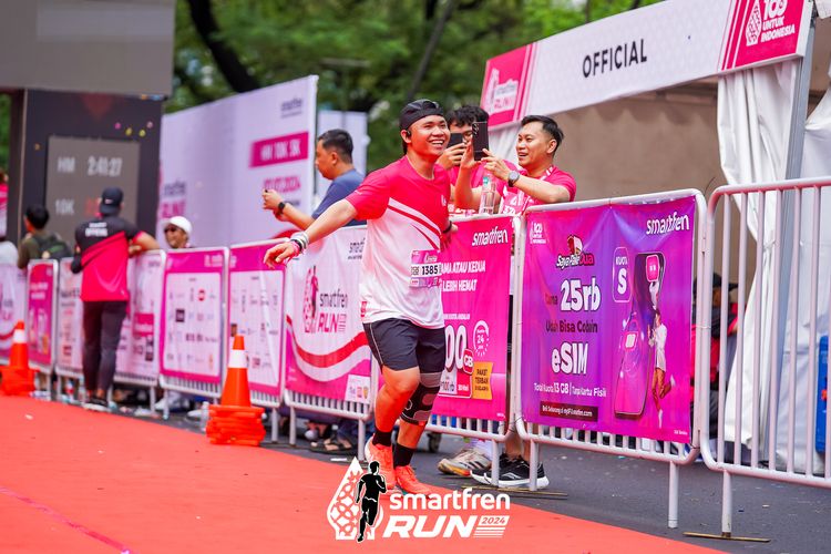 Race photo from Smartfren Run 2024
