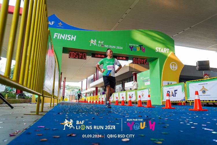 Race photo from BAF LIONS RUN 2024