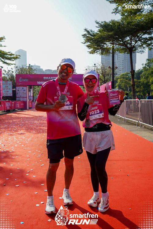 Race photo from Smartfren Run 2025 