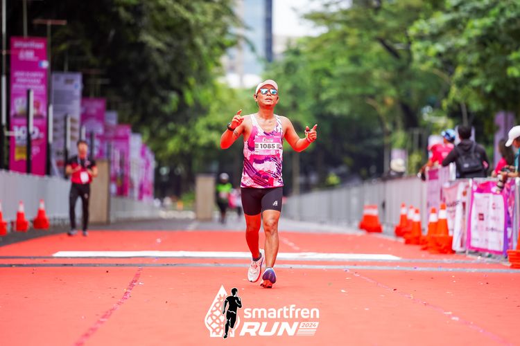 Race photo from Smartfren Run 2024