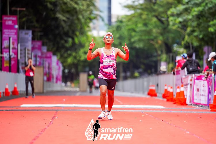 Race photo from Smartfren Run 2024