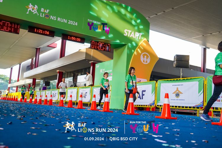 Race photo from BAF LIONS RUN 2024