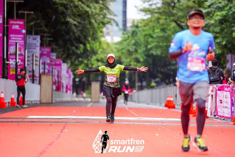 Race photo from Smartfren Run 2024
