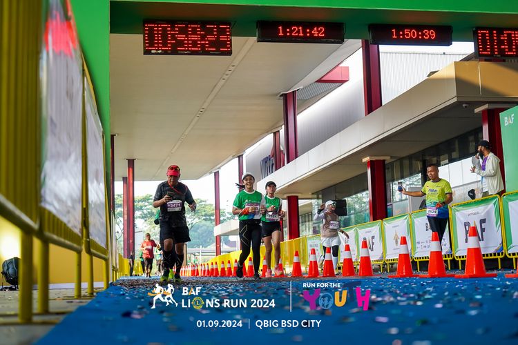 Race photo from BAF LIONS RUN 2024