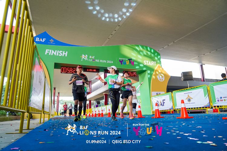 Race photo from BAF LIONS RUN 2024