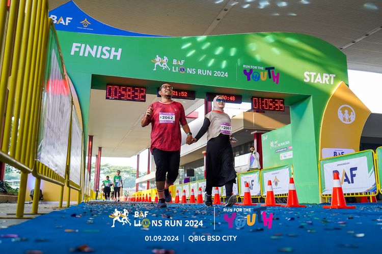Race photo from BAF LIONS RUN 2024