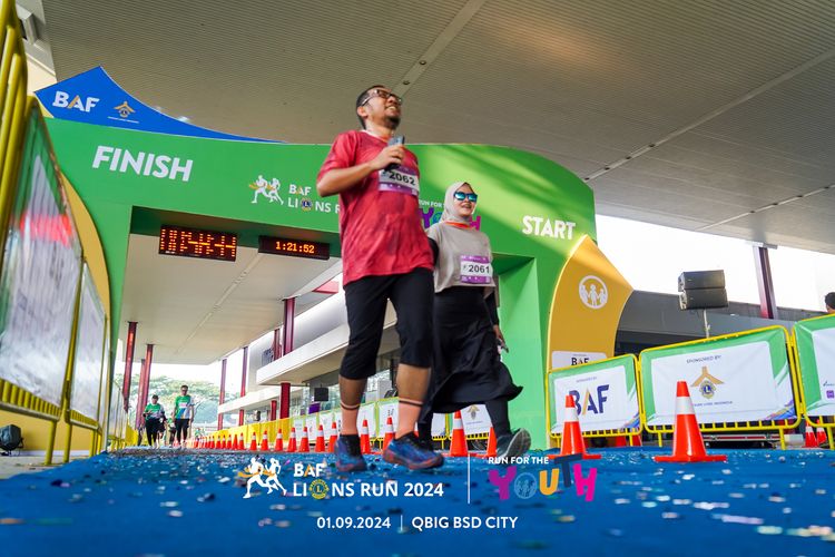 Race photo from BAF LIONS RUN 2024