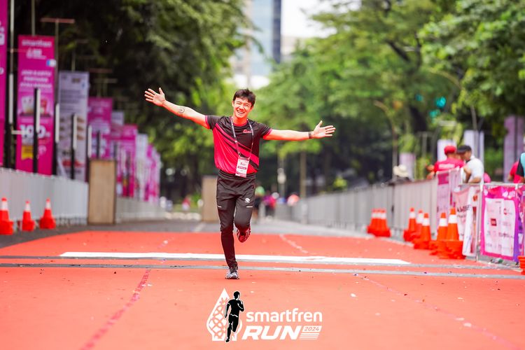 Race photo from Smartfren Run 2024