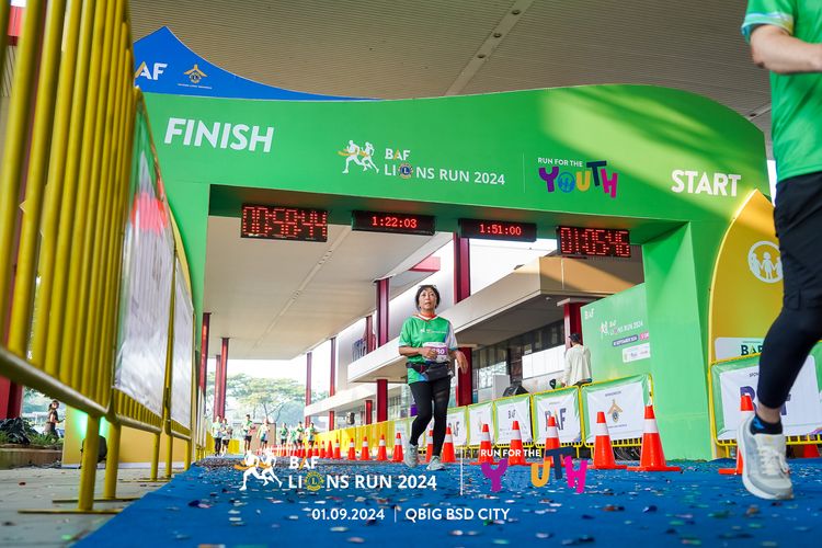 Race photo from BAF LIONS RUN 2024