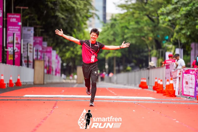 Race photo from Smartfren Run 2024