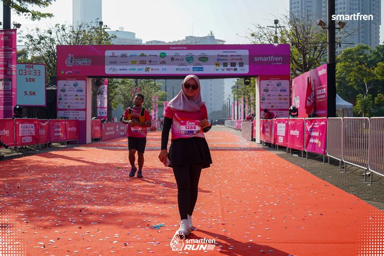 Race photo from Smartfren Run 2025 