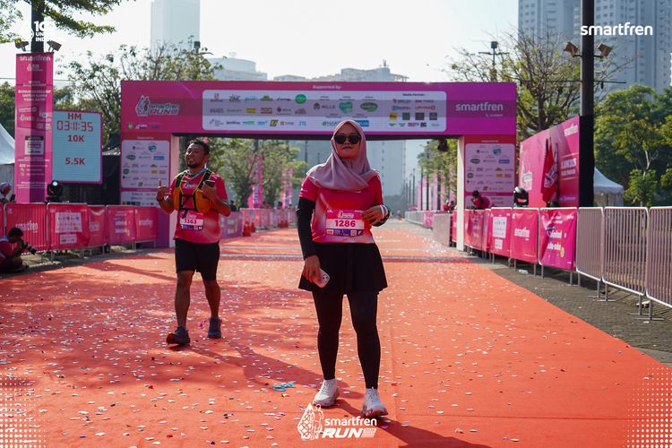 Race photo from Smartfren Run 2025 