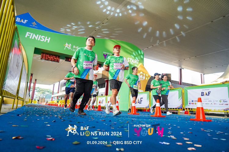 Race photo from BAF LIONS RUN 2024