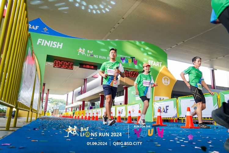 Race photo from BAF LIONS RUN 2024