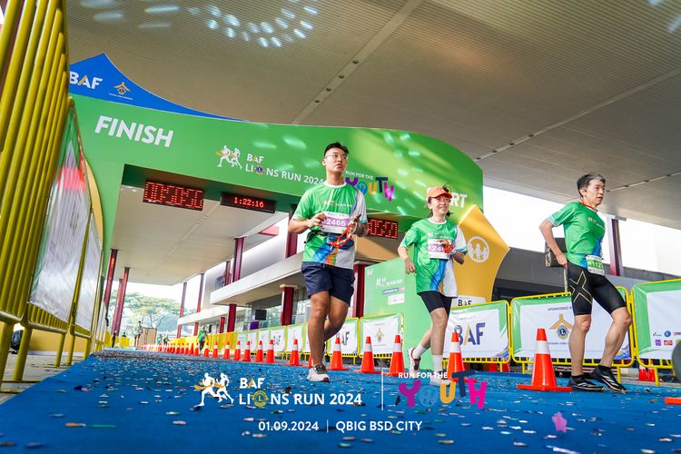 Race photo from BAF LIONS RUN 2024