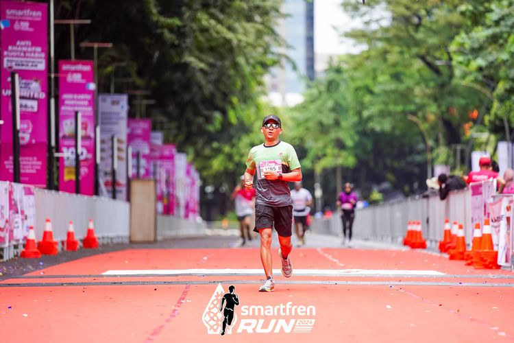 Race photo from Smartfren Run 2024