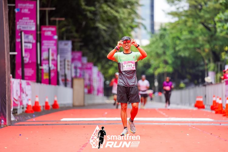Race photo from Smartfren Run 2024
