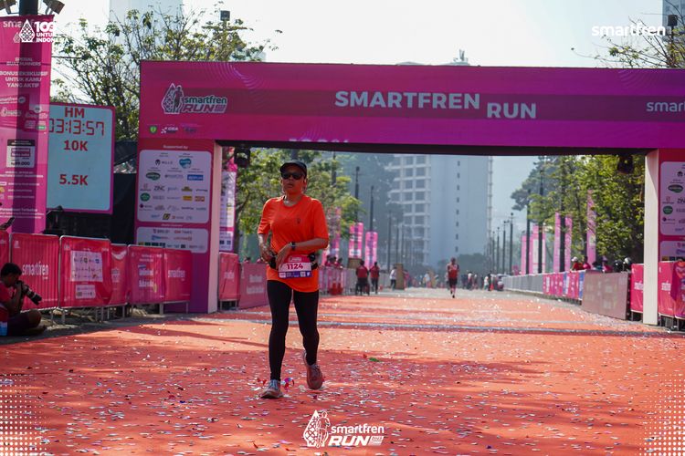 Race photo from Smartfren Run 2025 