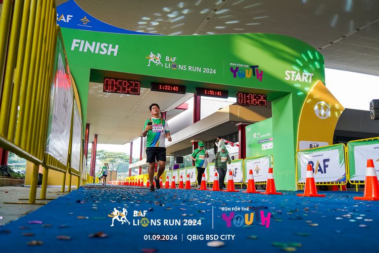 Race photo from BAF LIONS RUN 2024