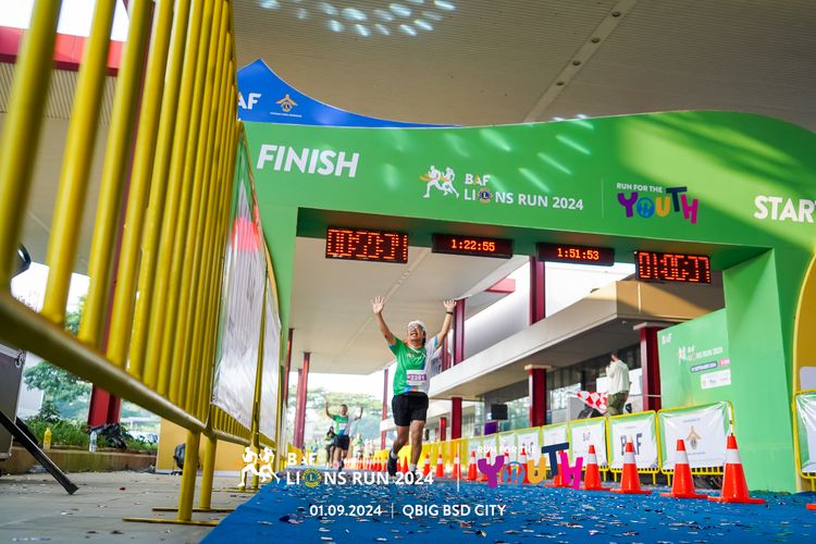 Race photo from BAF LIONS RUN 2024