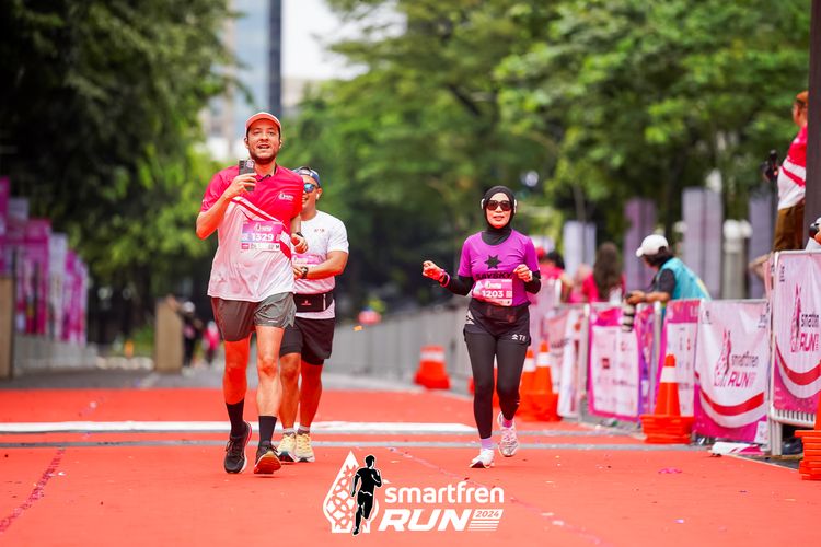 Race photo from Smartfren Run 2024