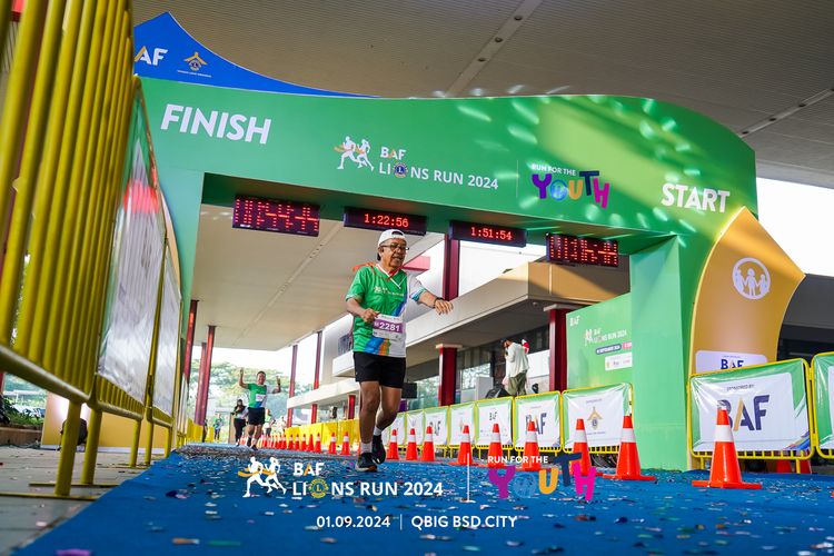 Race photo from BAF LIONS RUN 2024