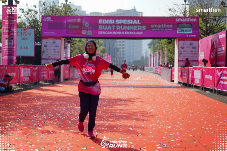 Race photo from Smartfren Run 2025 