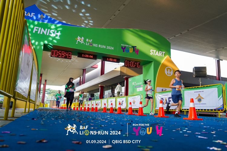 Race photo from BAF LIONS RUN 2024