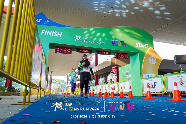Race photo from BAF LIONS RUN 2024
