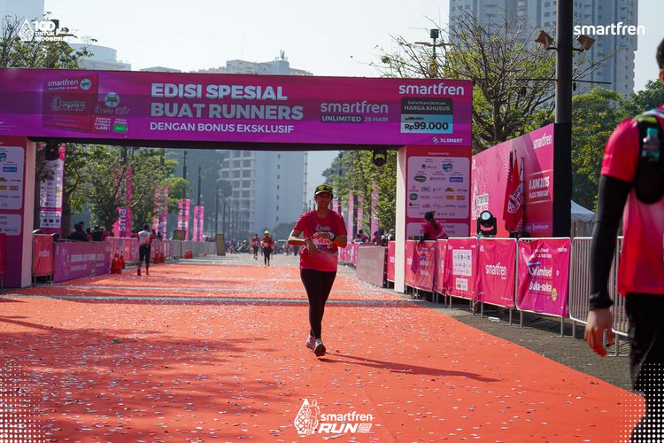 Race photo from Smartfren Run 2025 
